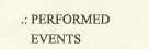 Performed events